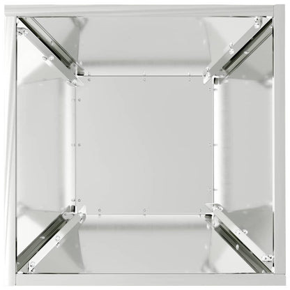 Tuin Bloempot Zilver 35 x 35 x 15 cm Gegalvaniseerd staal