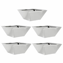 Tuin Bloempot 5 pcs Zilver 35 x 35 x 15 cm Gegalvaniseerd staal