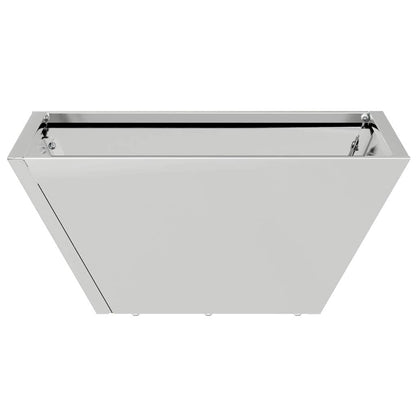 Tuin Bloempot 5 pcs Zilver 35 x 35 x 15 cm Gegalvaniseerd staal