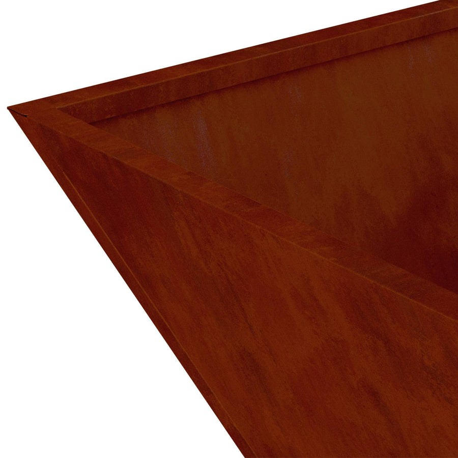Tuin Bloempot Roestig 35 x 35 x 15 cm Cortenstaal