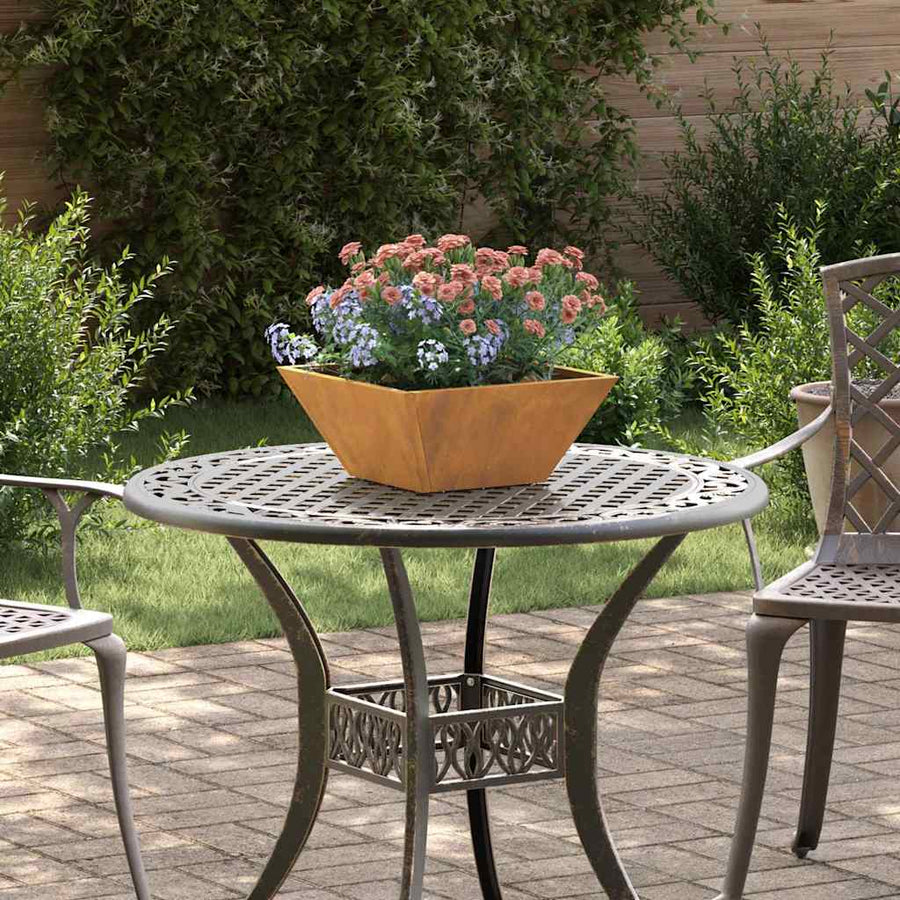Tuin Bloempot Roestig 35 x 35 x 15 cm Cortenstaal