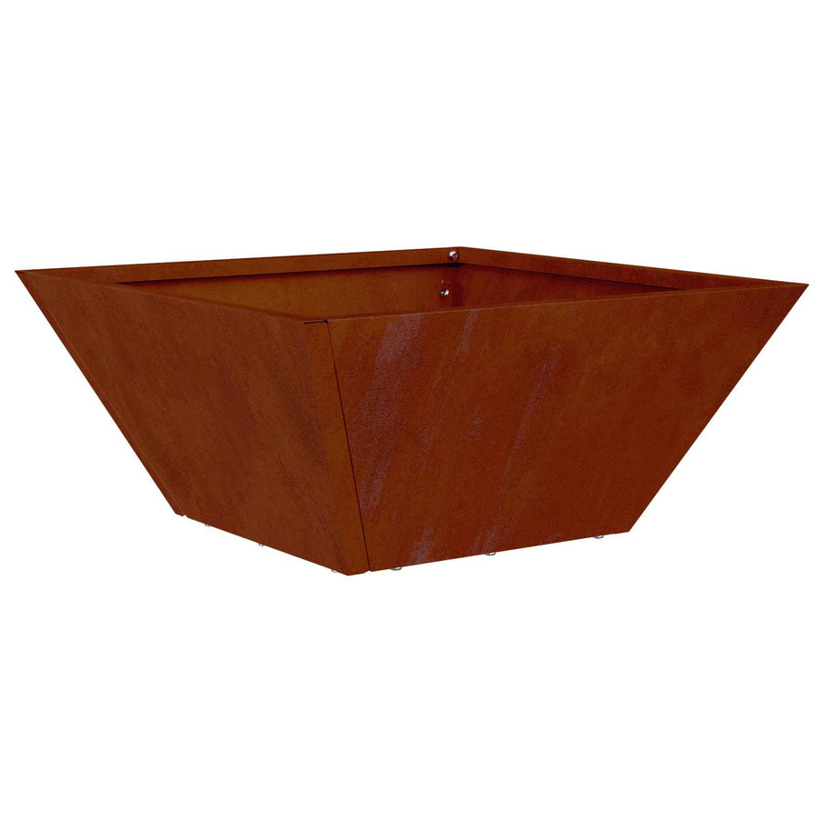 Tuin Bloempot Roestig 35 x 35 x 15 cm Cortenstaal