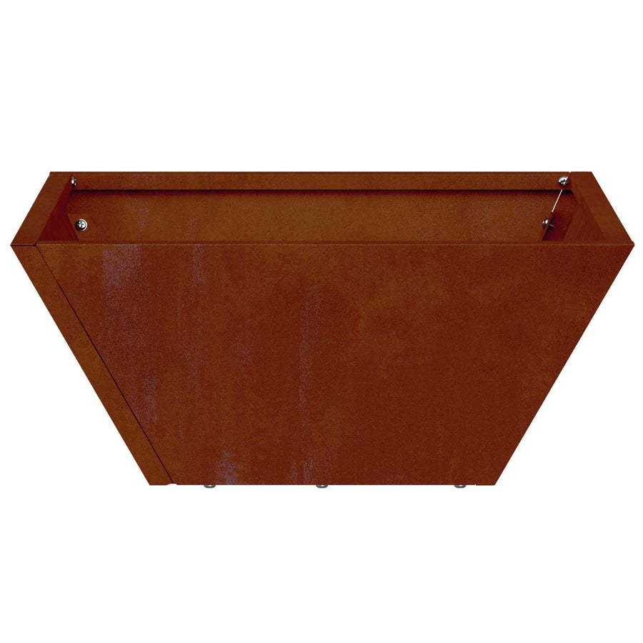 Tuin Bloempot Roestig 35 x 35 x 15 cm Cortenstaal