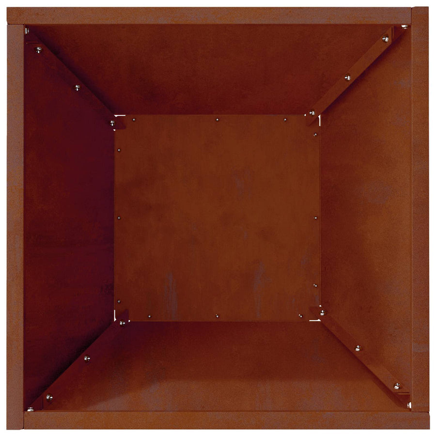 Tuin Bloempot Roestig 35 x 35 x 15 cm Cortenstaal