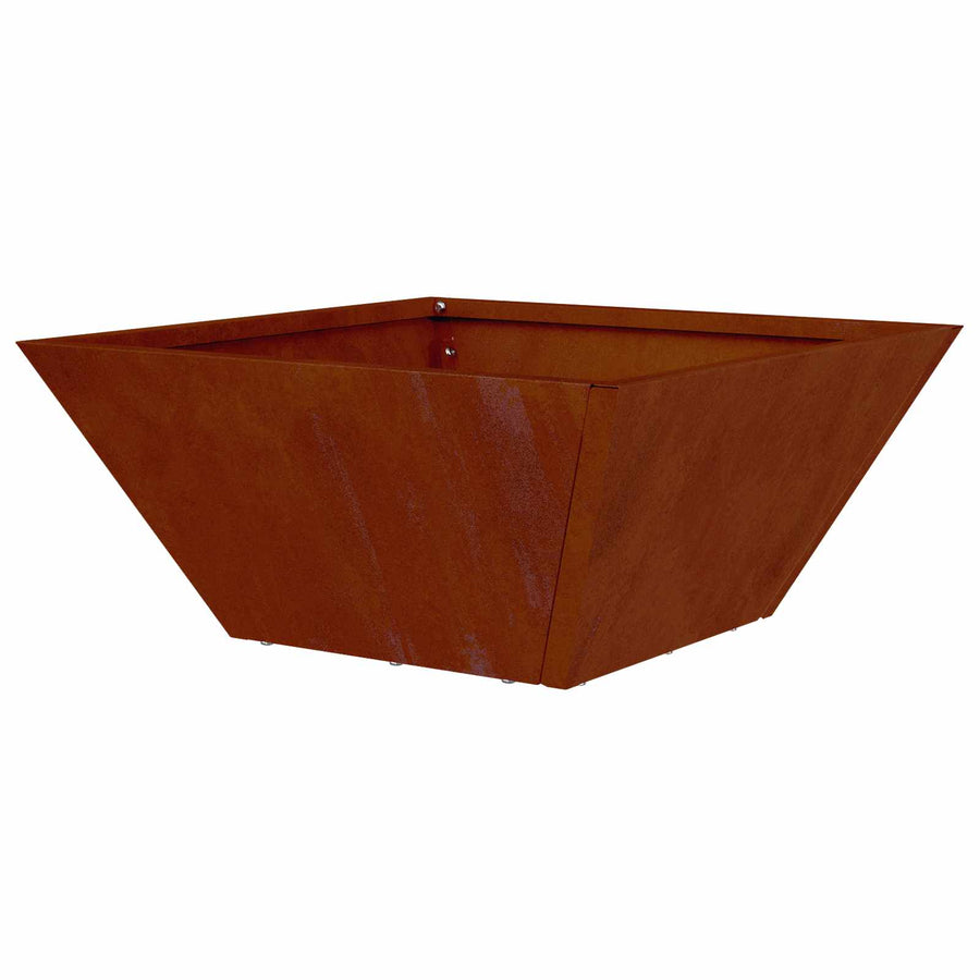 Tuin Bloempot 5 pcs Roestig 35 x 35 x 15 cm Cortenstaal