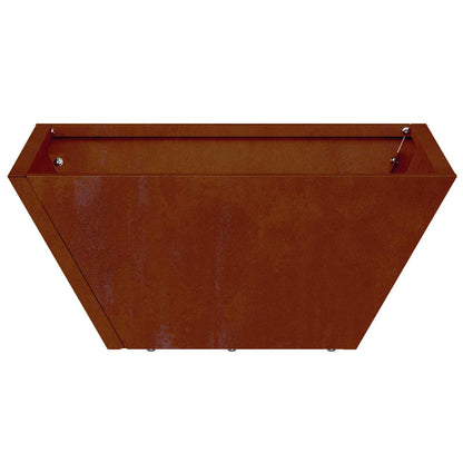 Tuin Bloempot 5 pcs Roestig 35 x 35 x 15 cm Cortenstaal