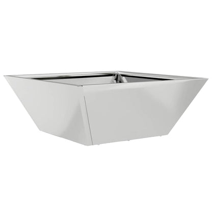 Tuin Kom Plantenbakken Set van 5 40x40x15 cm Gegalvaniseerd Staal
