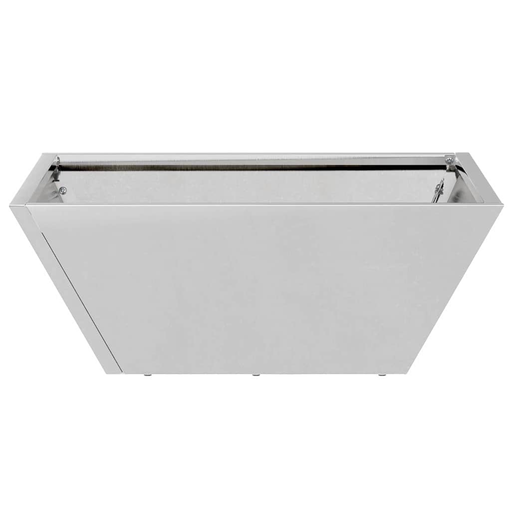 Tuin Kom Plantenbakken Set van 5 40x40x15 cm Gegalvaniseerd Staal
