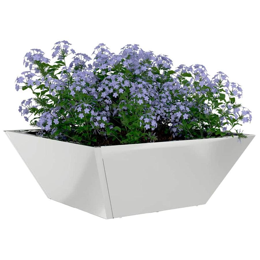 Tuin Kom Plantenbakken Set van 5 40x40x15 cm Gegalvaniseerd Staal