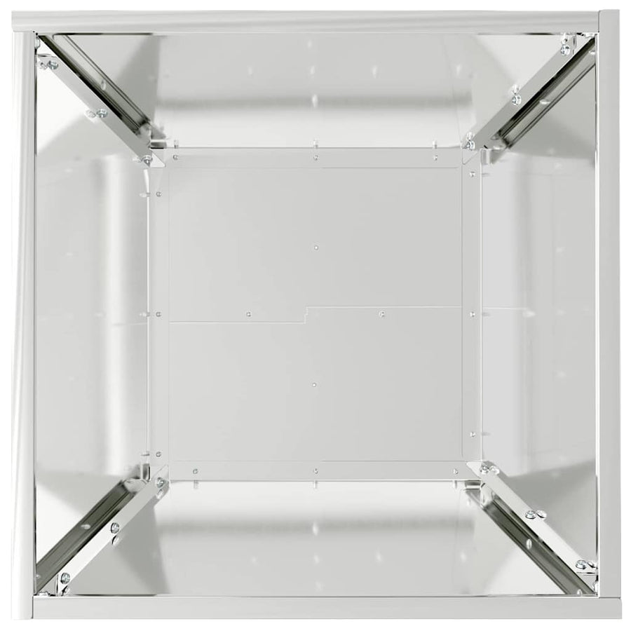 Tuin Kom Plantenbakken Set van 5 40x40x15 cm Gegalvaniseerd Staal