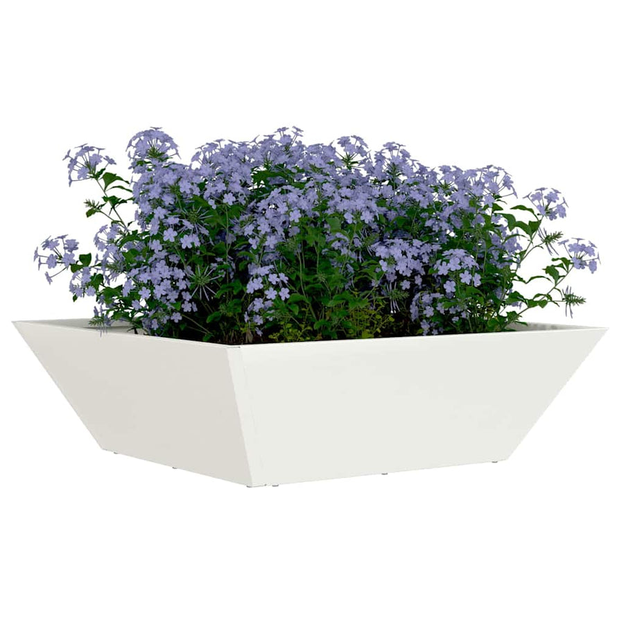 Plastic Plantenbak 5 pcs Wit 50 x 50 x 15 cm Staal