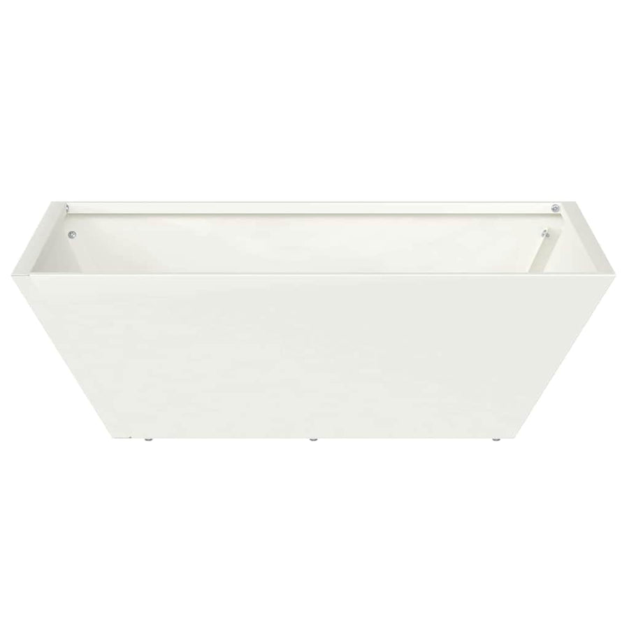 Plastic Plantenbak 5 pcs Wit 50 x 50 x 15 cm Staal
