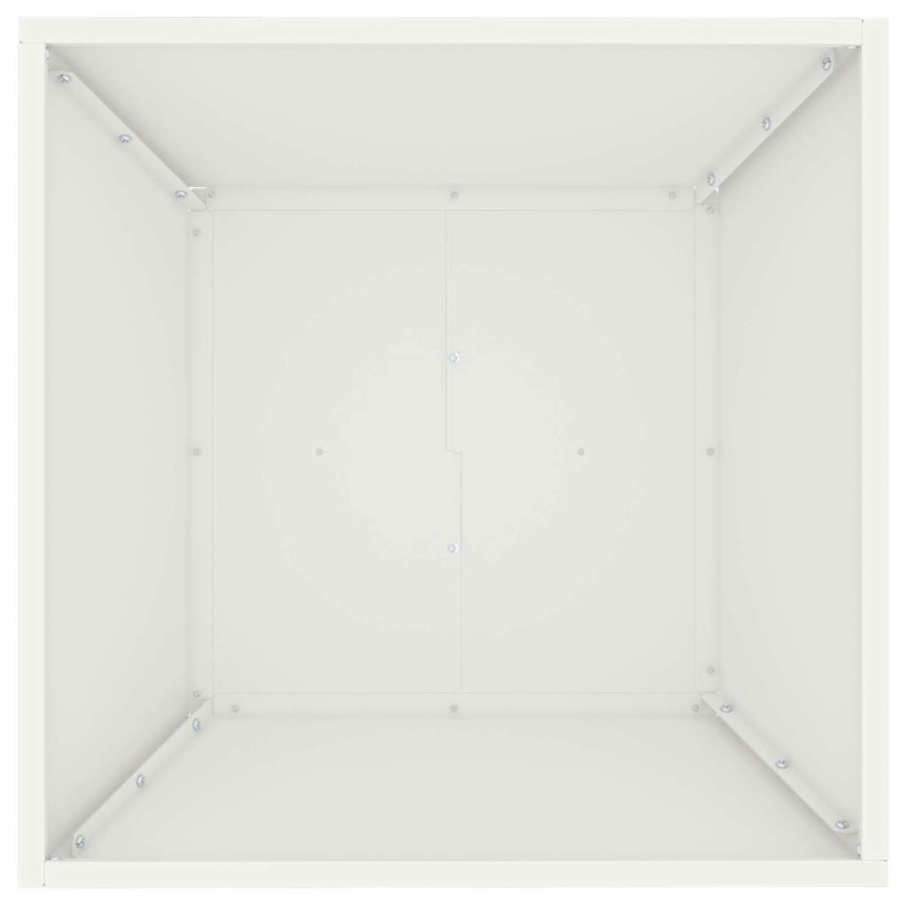 Plastic Plantenbak 5 pcs Wit 50 x 50 x 15 cm Staal
