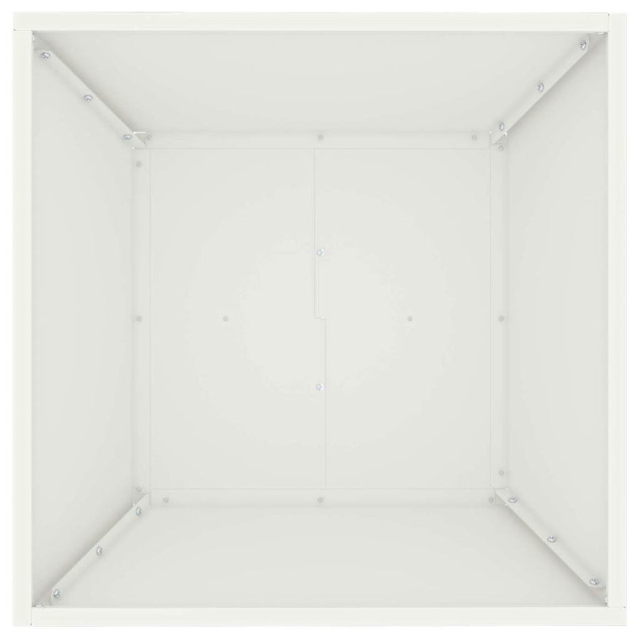 Plastic Plantenbak 5 pcs Wit 50 x 50 x 15 cm Staal