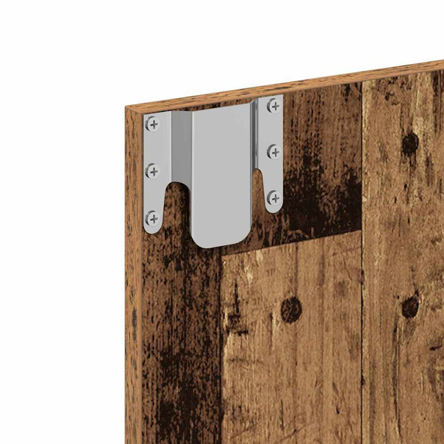 Spiegelkast met plank Oud hout 60 x 31,5 x 62 cm Bewerkt hout