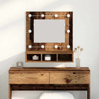 Spiegelkast 60x31,5x62 cm oud hout bewerkt hout