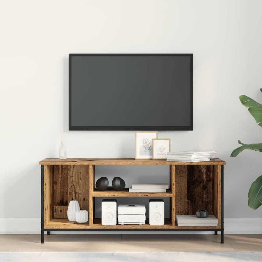 TV-kast Oud Hout 102 x 35 x 45 cm Bewerkt hout