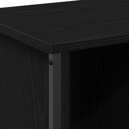 TV-kast Zwart Eiken 102 x 35 x 45 cm Bewerkt hout
