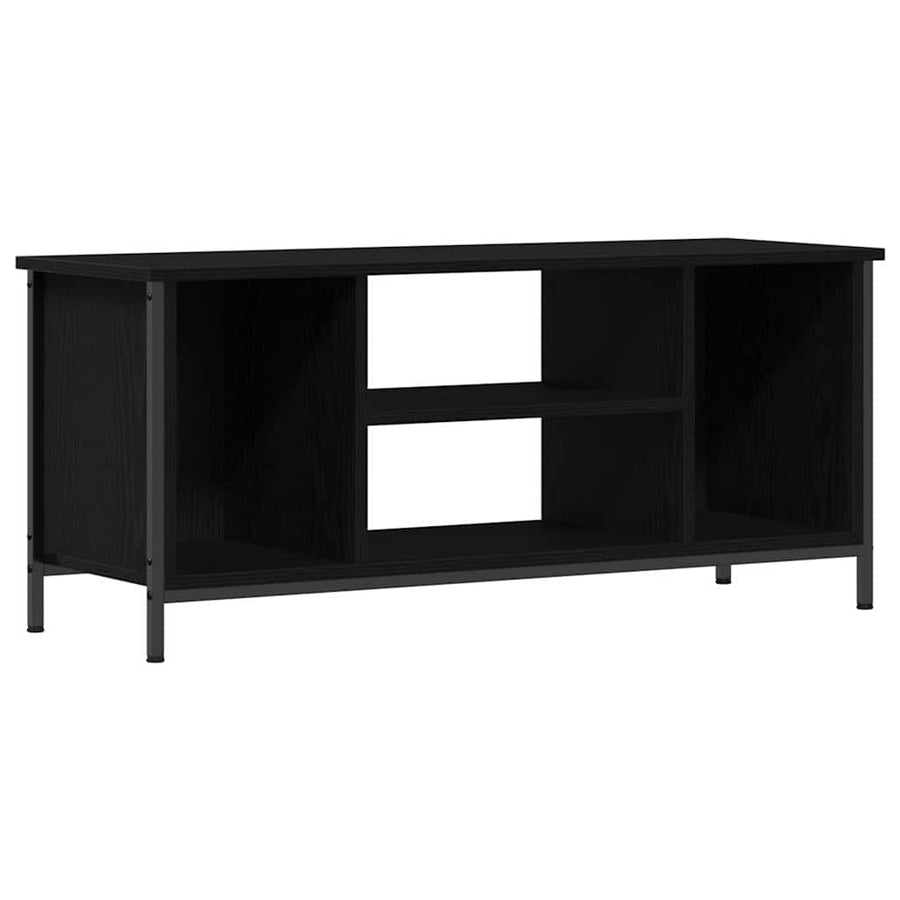 TV-kast Zwart Eiken 102 x 35 x 45 cm Bewerkt hout