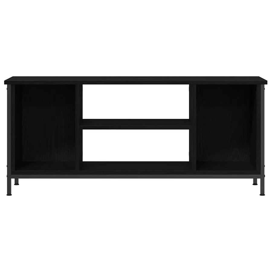 TV-kast Zwart Eiken 102 x 35 x 45 cm Bewerkt hout