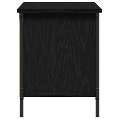TV-kast Zwart Eiken 102 x 35 x 45 cm Bewerkt hout