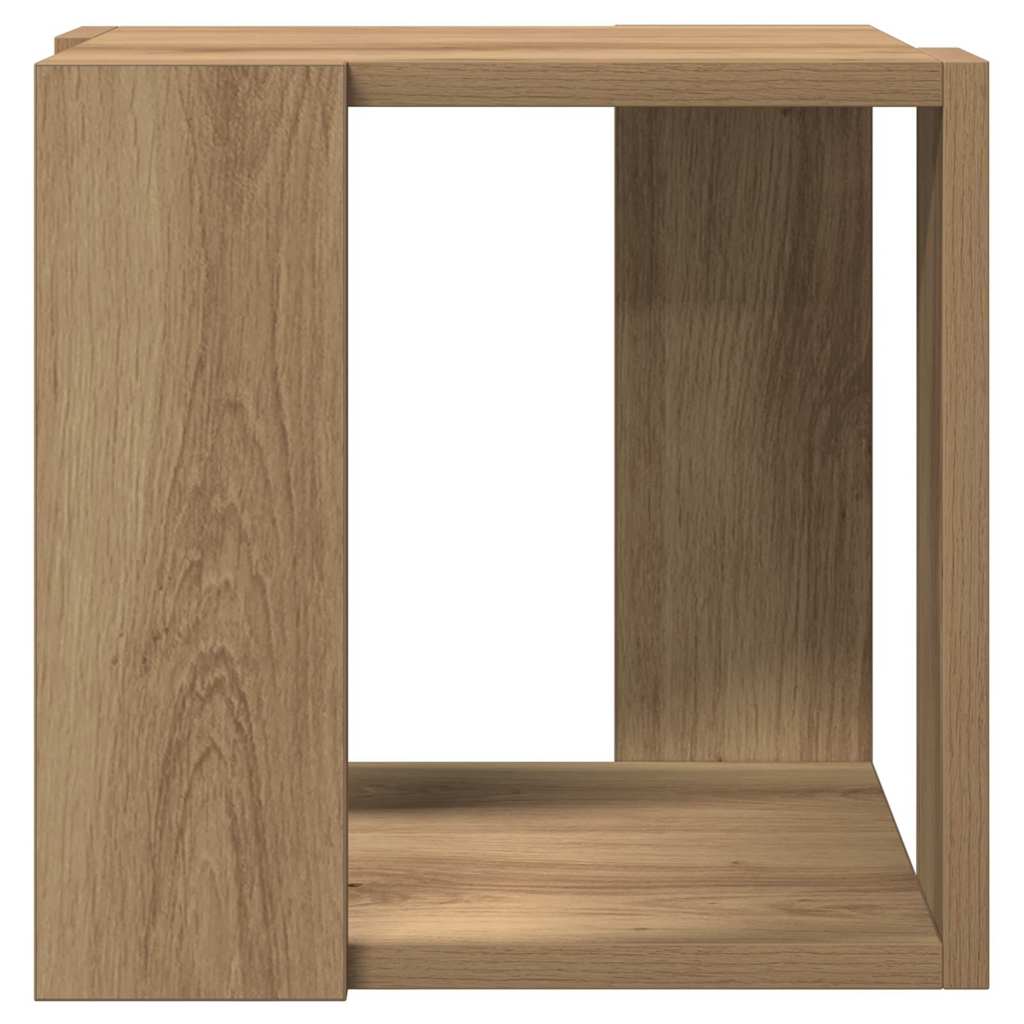 Salontafel Artisan Eiken 32 x 32 x 30 cm Bewerkt hout