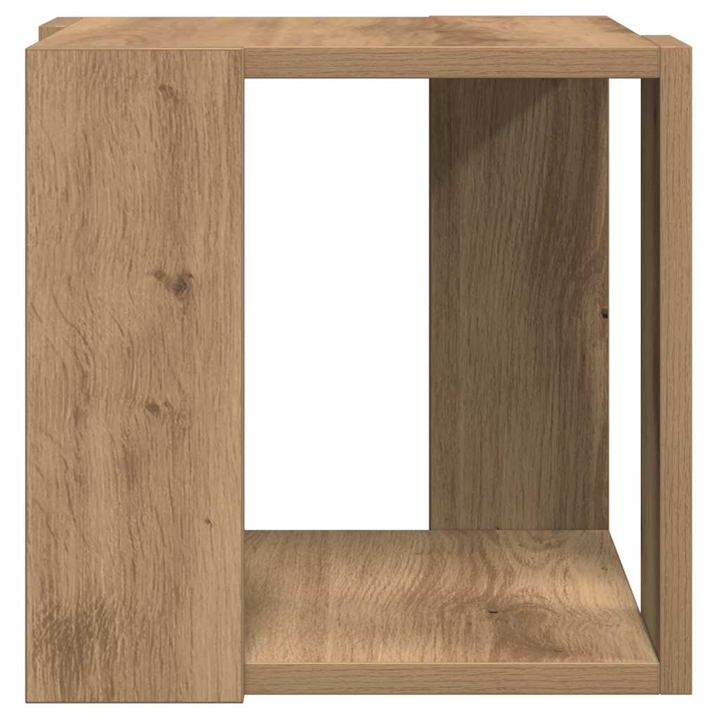 Salontafel Artisan Eiken 32 x 32 x 30 cm Bewerkt hout