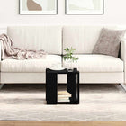 Salontafel zwart eiken 32x32x30 cm