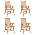 Tuinstoel massief teakhout 52x64.5x108 cm bruin