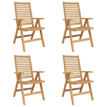 Tuinstoel 4 Pcs Bruin 52 X 64.5 X 108 Cm Massief Teakhout
