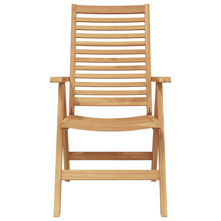Tuinstoel 4 Pcs Bruin 52 X 64.5 X 108 Cm Massief Teakhout