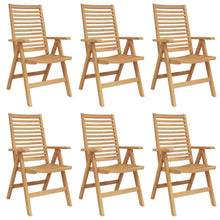 Tuinstoel 6 Pcs Bruin 52 X 64.5 X 108 Cm Massief Teakhout