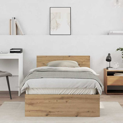 Bedframe met Hoofdeinde Artisan Eiken 100 x 200 cm