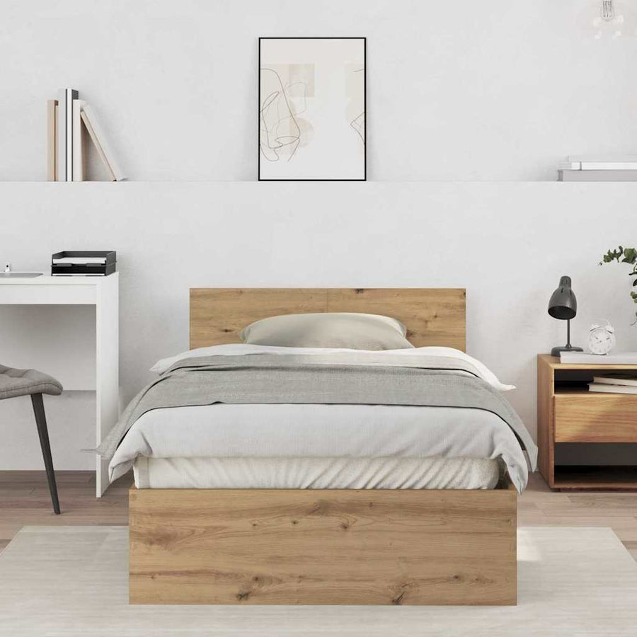 Bedframe met Hoofdeinde Artisan Eiken 100 x 200 cm