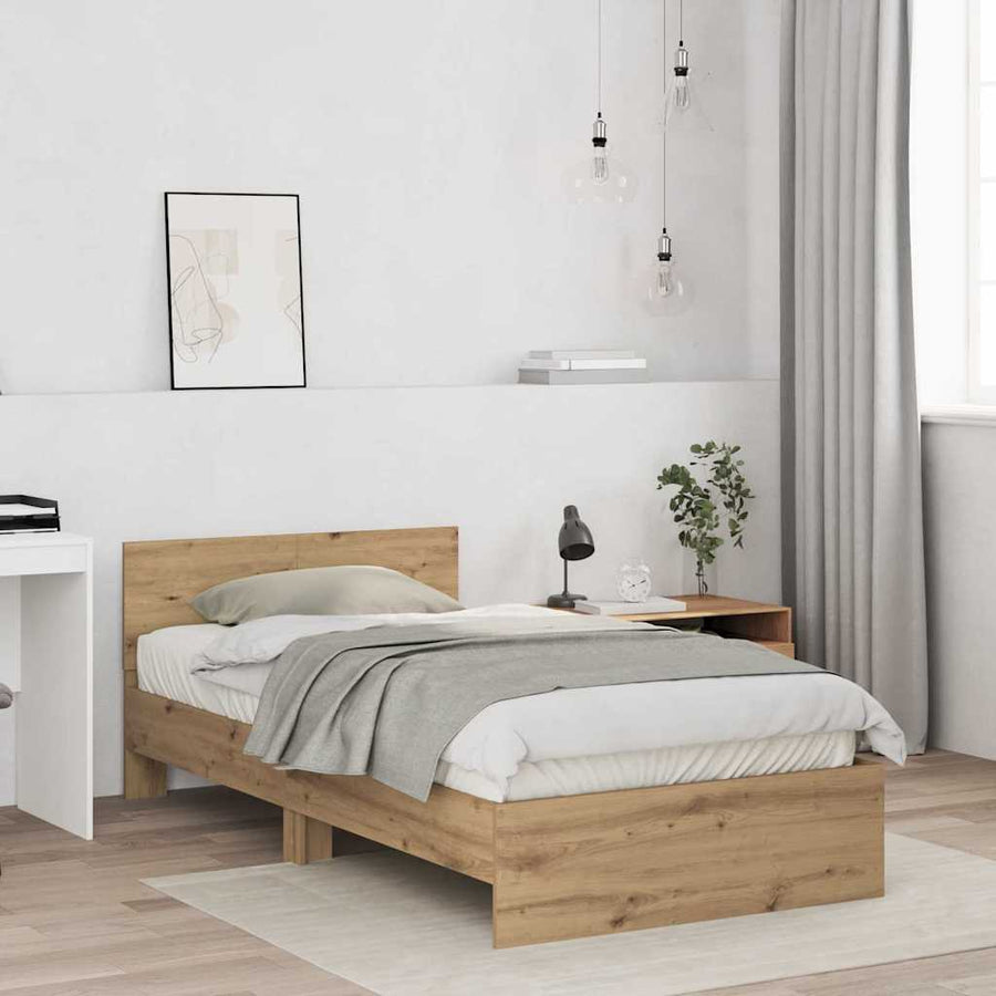Bedframe met Hoofdeinde Artisan Eiken 100 x 200 cm