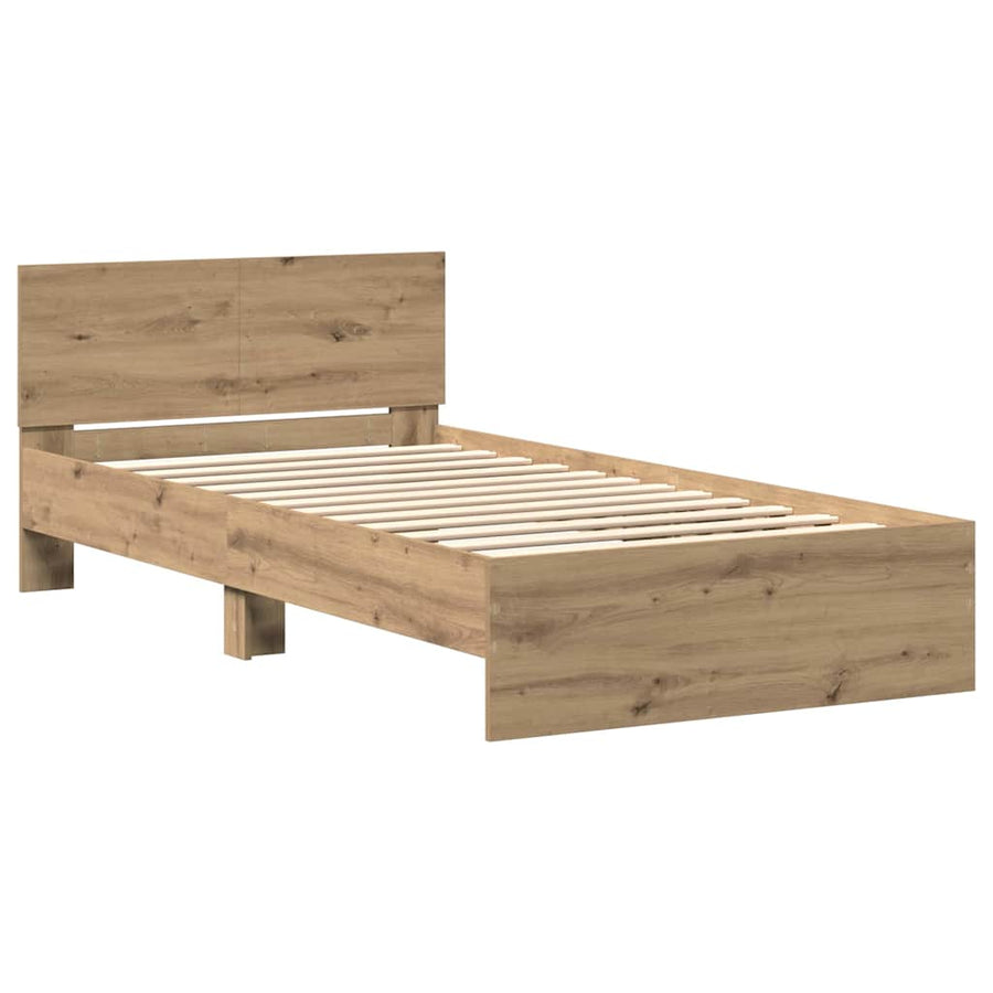 Bedframe met Hoofdeinde Artisan Eiken 100 x 200 cm