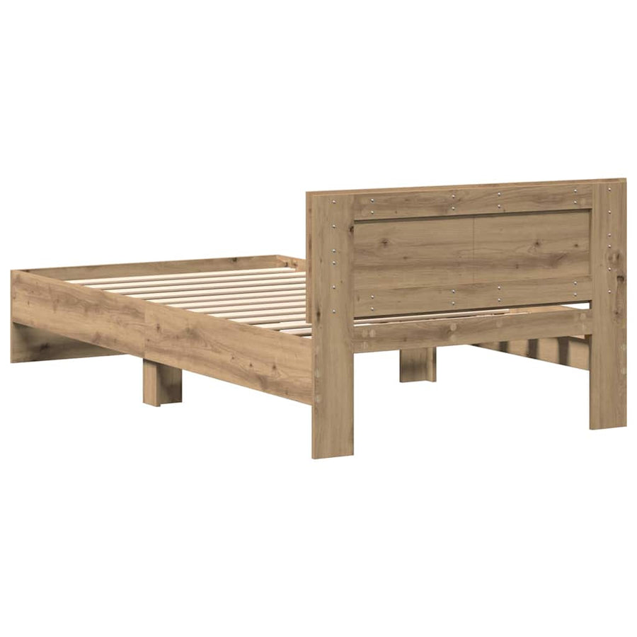 Bedframe met Hoofdeinde Artisan Eiken 100 x 200 cm