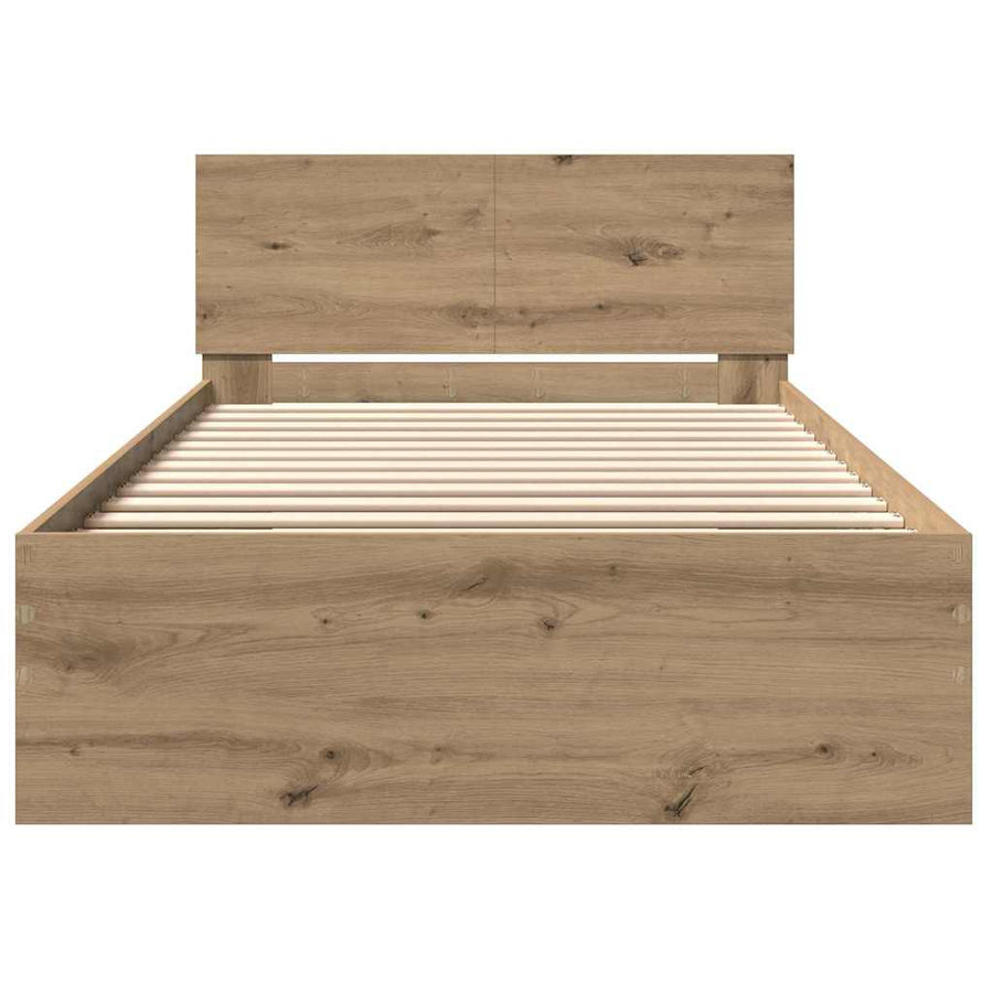 Bedframe met Hoofdeinde Artisan Eiken 100 x 200 cm