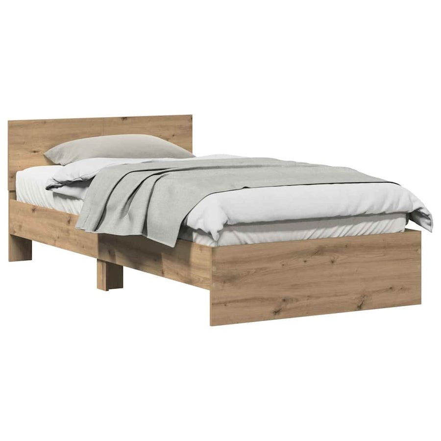 Bedframe met Hoofdeinde Artisan Eiken 100 x 200 cm