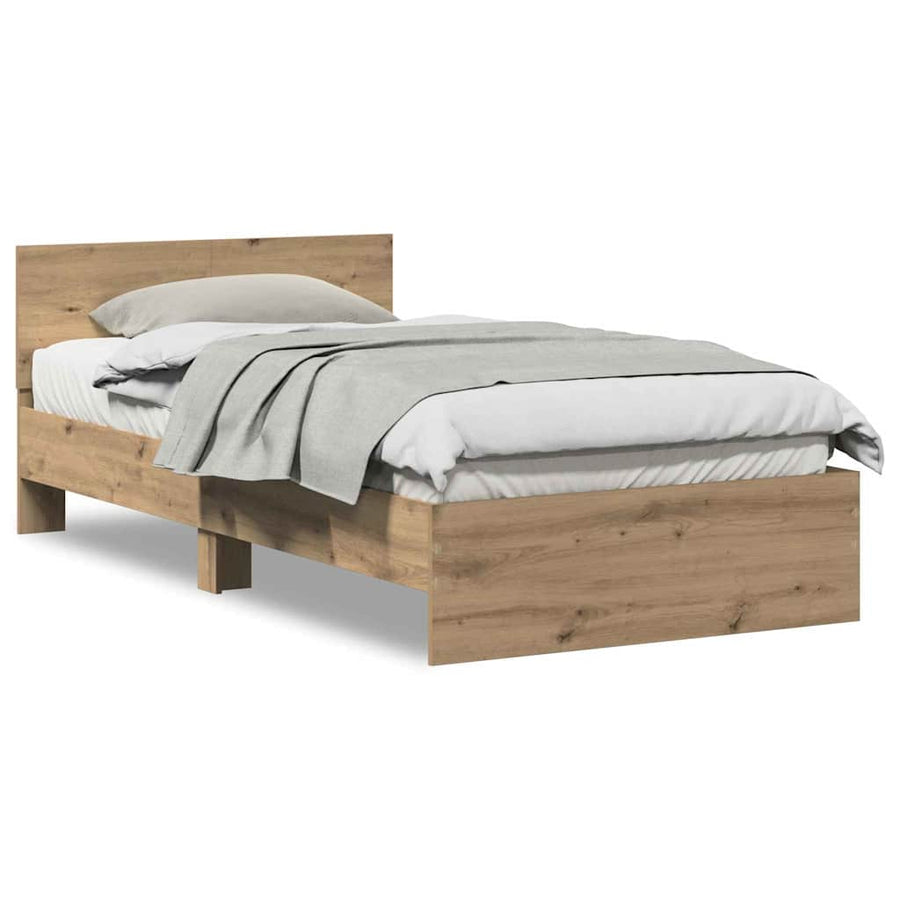 Bedframe met Hoofdeinde Artisan Eiken 100 x 200 cm