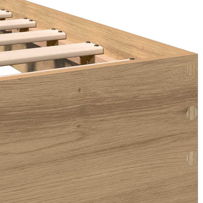 Bedframe met Hoofdeinde Artisan Eiken 120 x 190 cm