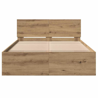 Bedframe met Hoofdeinde Artisan Eiken 120 x 190 cm