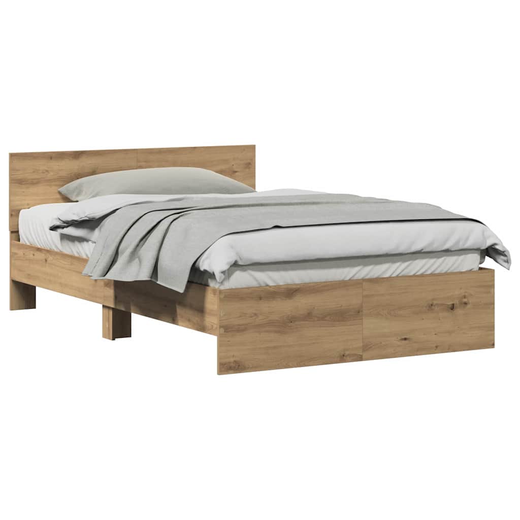 Bedframe met Hoofdeinde Artisan Eiken 120 x 190 cm