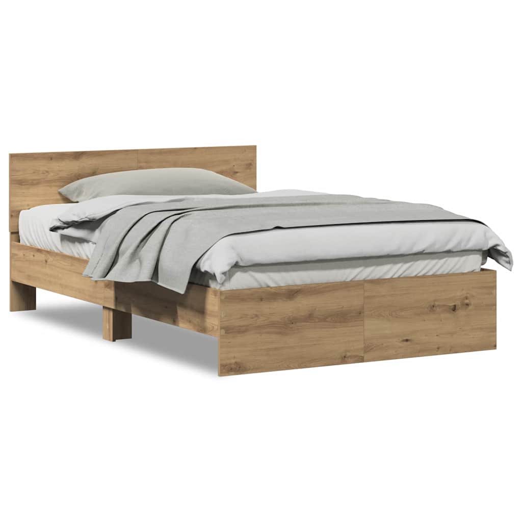 Bedframe met Hoofdeinde Artisan Eiken 120 x 190 cm