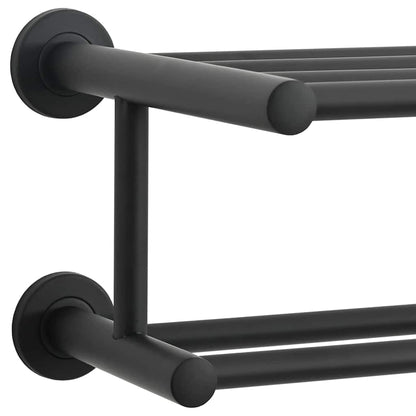 Handdoekrek Zwart 61 x 23 x 17 cm Roestvrij staal