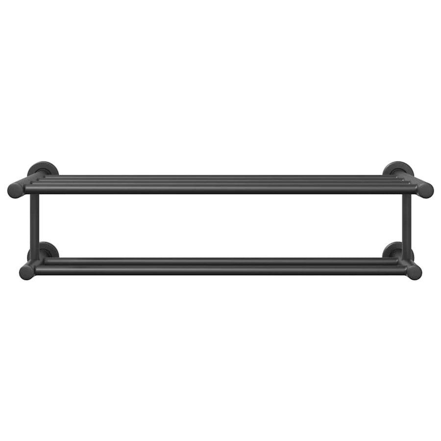 Handdoekrek Zwart 61 x 23 x 17 cm Roestvrij staal