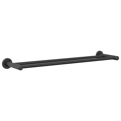 Handdoekrek Zwart 61 x 14.5 x 5 cm Roestvrij staal