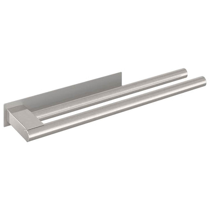 Handdoekrek Zilver 40 x 9 x 4 cm Roestvrij staal