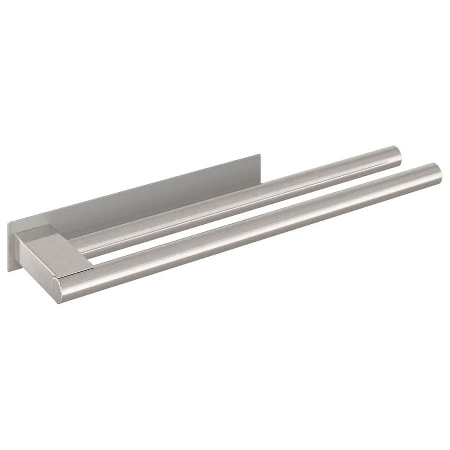 Handdoekrek Zilver 40 x 9 x 4 cm Roestvrij staal