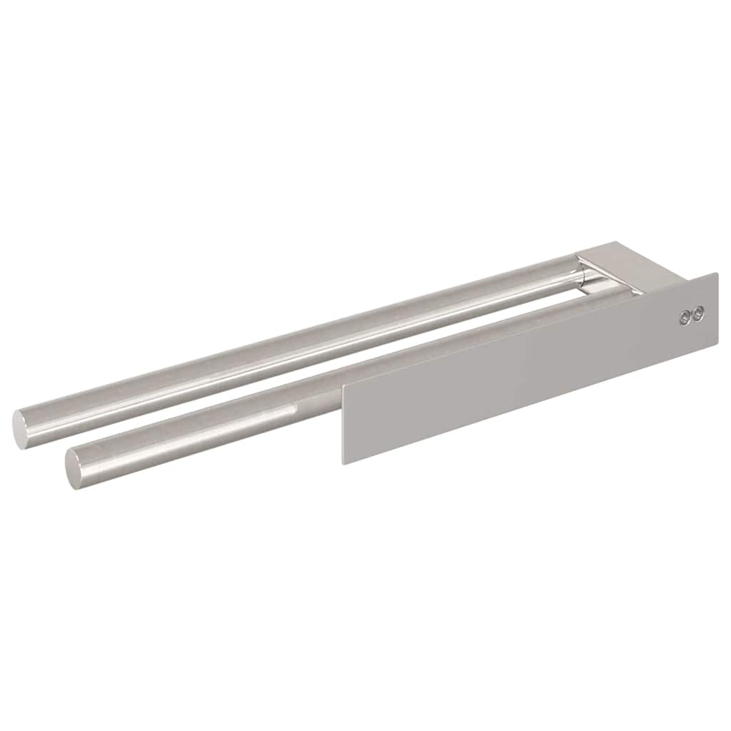 Handdoekrek Zilver 40 x 9 x 4 cm Roestvrij staal
